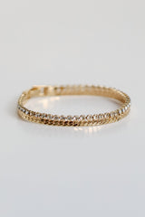 Gabriella Gold Rhinestone Chain Bracelet